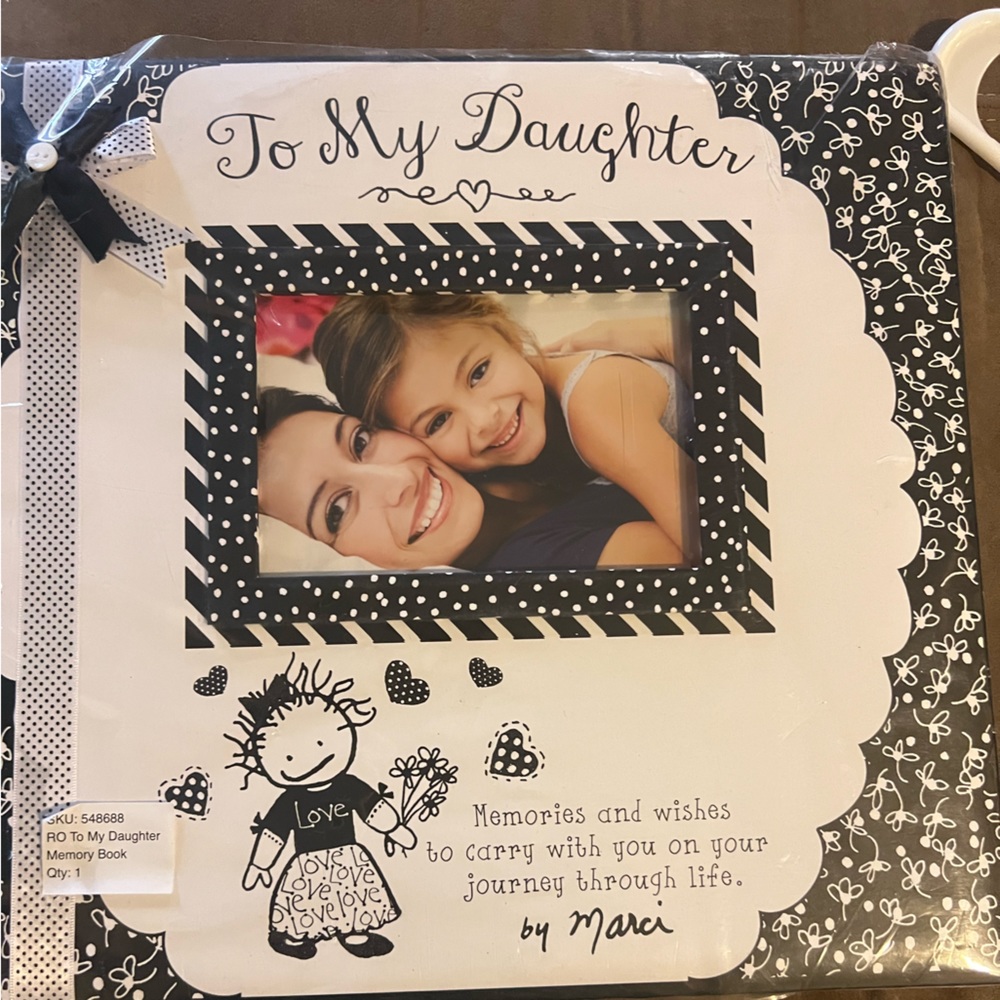 New still in plastic To my daughter memory book